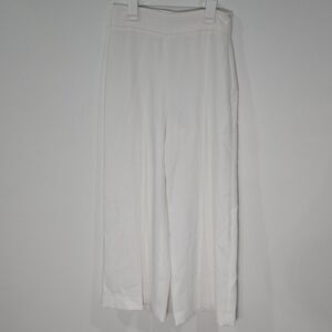 ZARA Sz Small White Wide Legs Pants